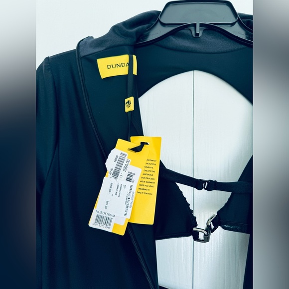 Dundas Coco Royal Gown Dress Black Detachable Embellished Bra IT48 US 8/10 $2990 - Picture 11 of 17